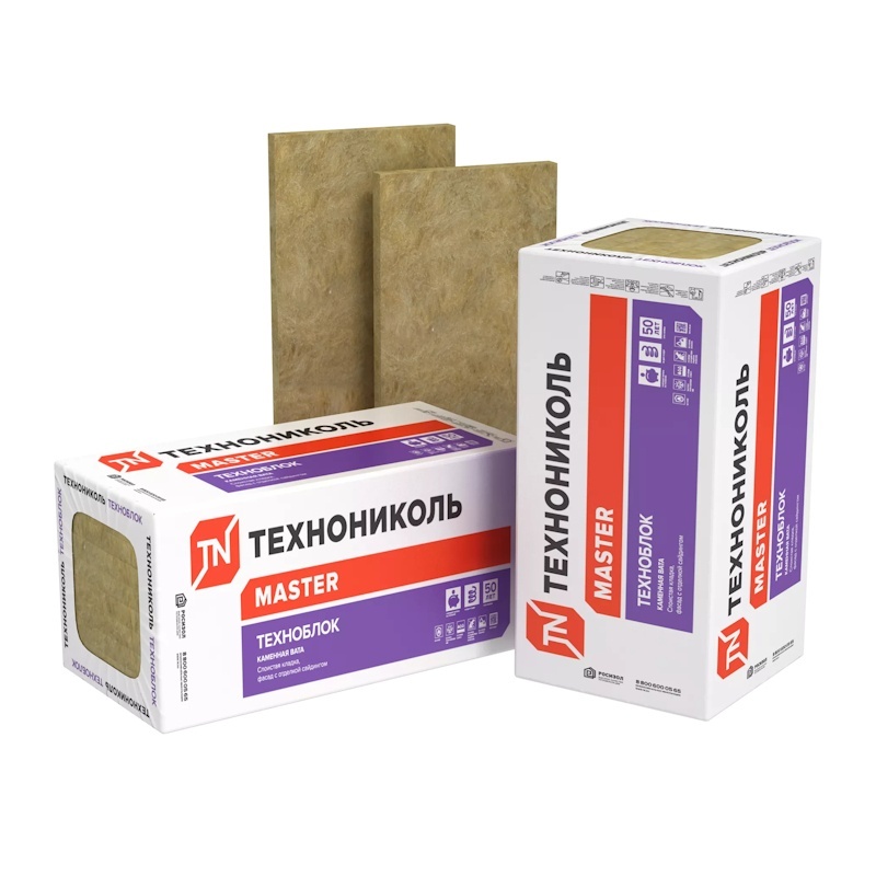 Утеплитель Технониколь Техноблок Стандарт 1200х600х50 мм, 6 шт