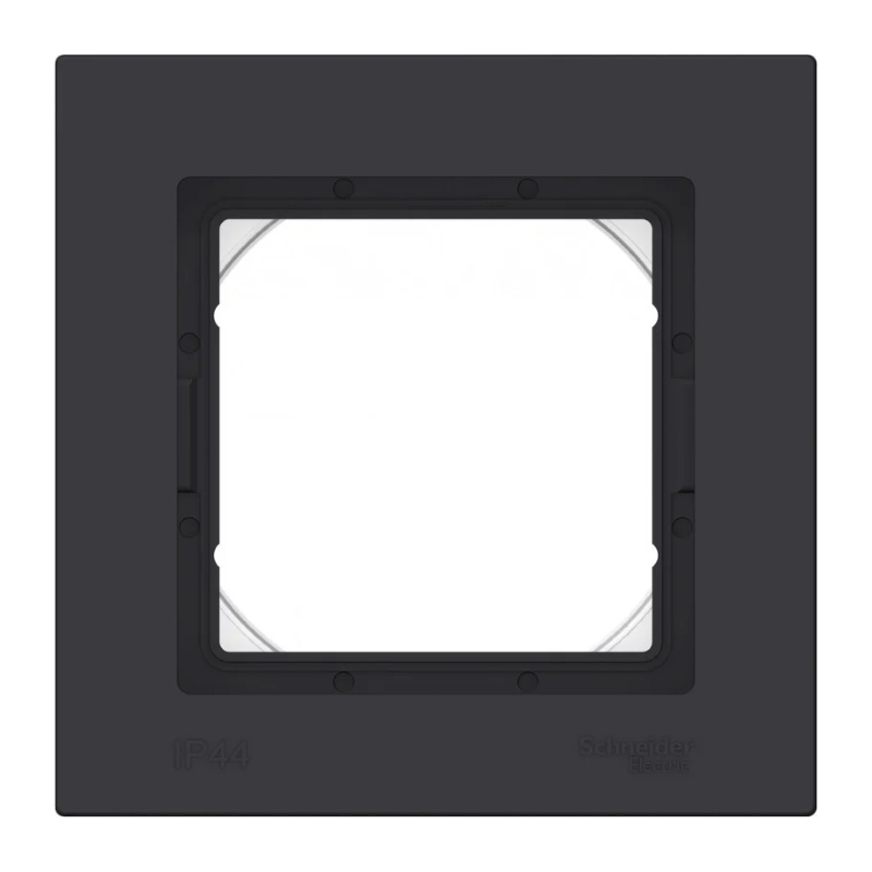 Рамка 1-постовая Atlasdesign Aqua ATN441001, IP44, карбон