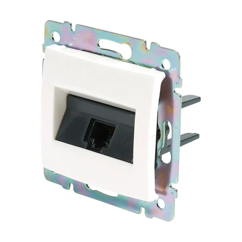 Розетка компьютерная RJ-45 с/у Valena 694286, 1 гнездо, белая