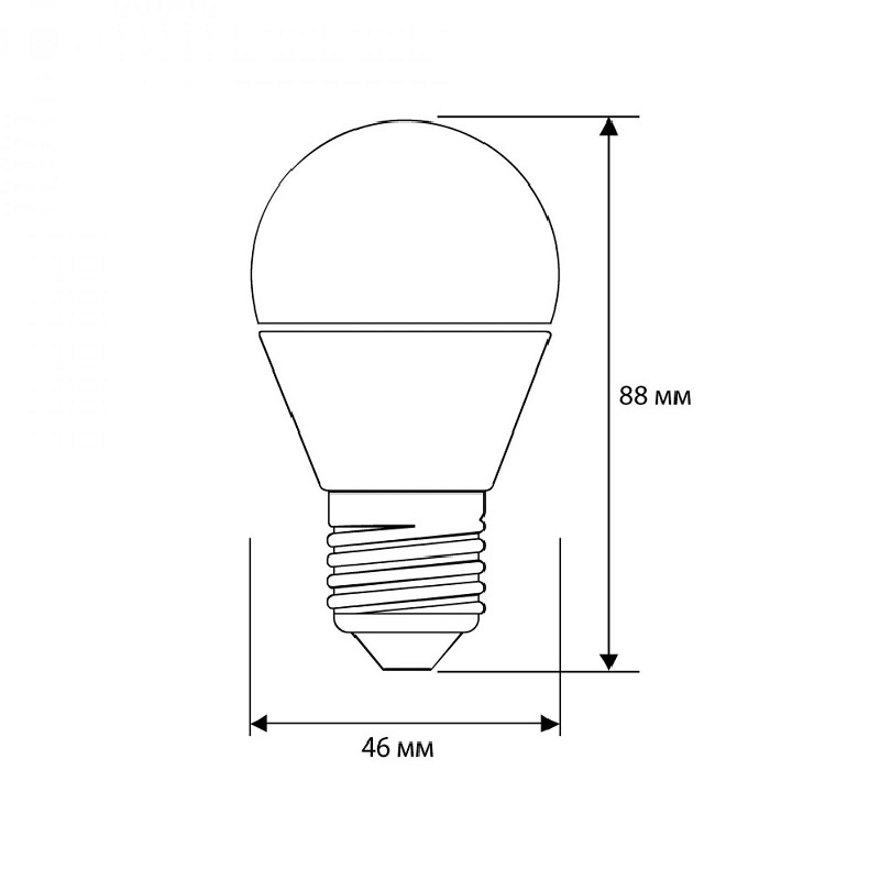 Лампа светодиодная Camelion LED E27, шар, 8Вт, 230В, 4500К, нейтральный свет