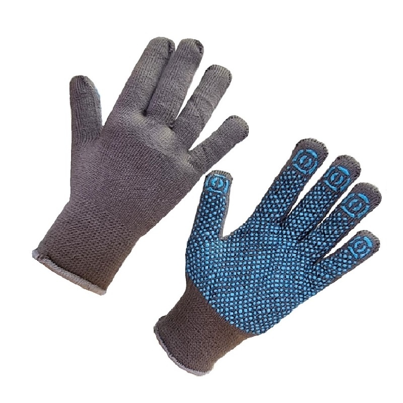 Перчатки акриловые утепленные с ПВХ