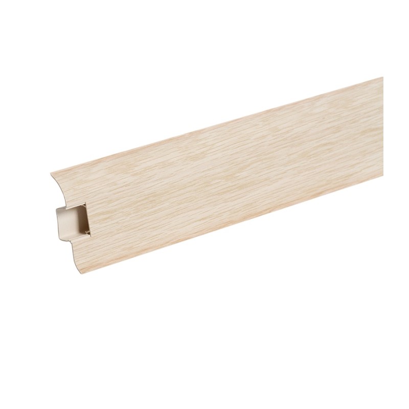 Плинтус Ideal Комфорт 262, с кабель-каналом, клен вермонт, 55 мм (2,2 м)