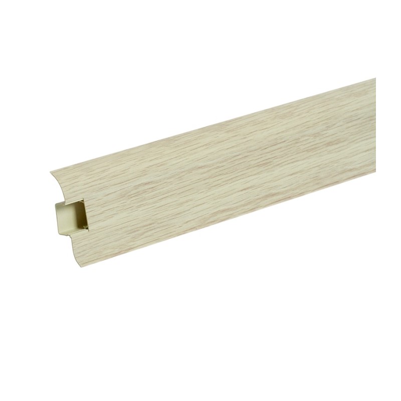 Плинтус Ideal Комфорт 263, с кабель-каналом, клен северный, 55 мм (2,2 м)