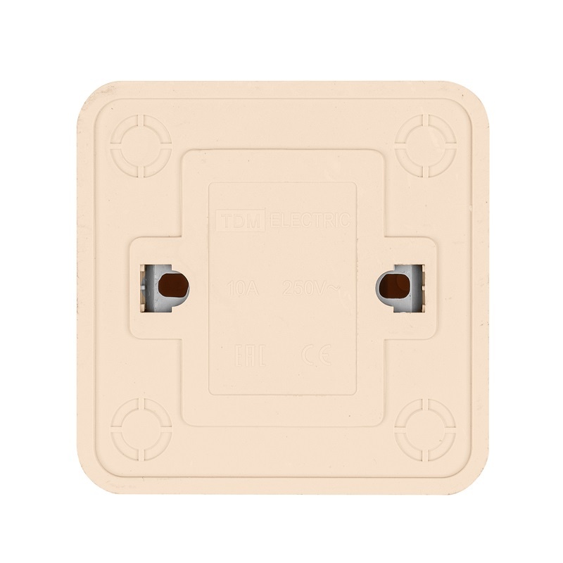 Выключатель о/у Ладога SQ1801-0004, 2 клавиши, б/инд, слоновая кость