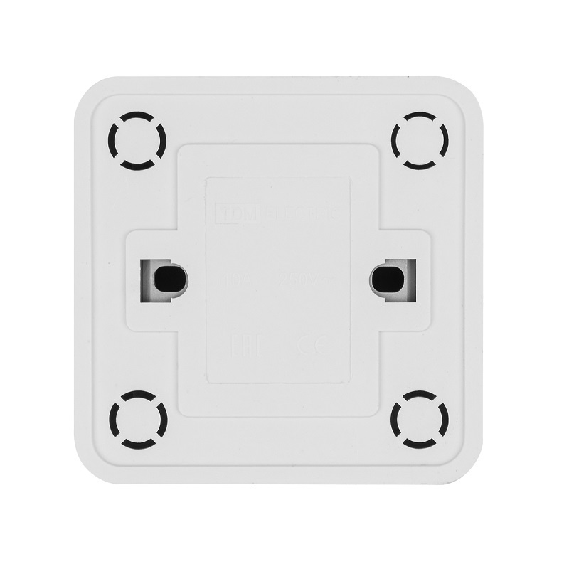 Выключатель о/у Ладога SQ1801-0009, 1 клавиша, с/инд, белый