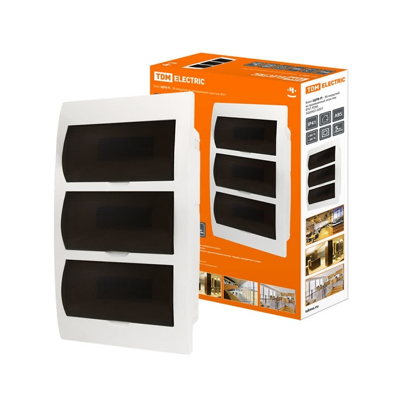 Щит распределительный встраиваемый ЩРВ-П-36, IP41, белый