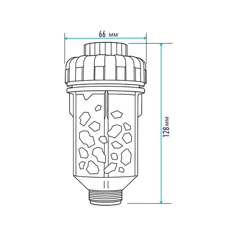 Фильтр-дозатор полиф. Unicorn для стир. и посуд.машин 3/4"х3/4", 6 бар