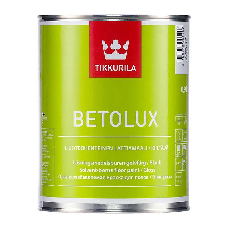 Краска для пола Tikkurila Betolux Floor А (0,9 л)