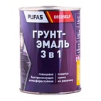 Грунт-эмаль Pufas Decoself 3 в 1 глянцевая шоколадный (0,9 кг)
