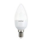 Лампа светодиодная Smartbuy LED E14, свеча, 9.5Вт, 230В, 3000К, теплый свет