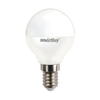 Лампа светодиодная Smartbuy LED E14, шар, 9.5Вт, 230В, 4000К, нейтральный свет
