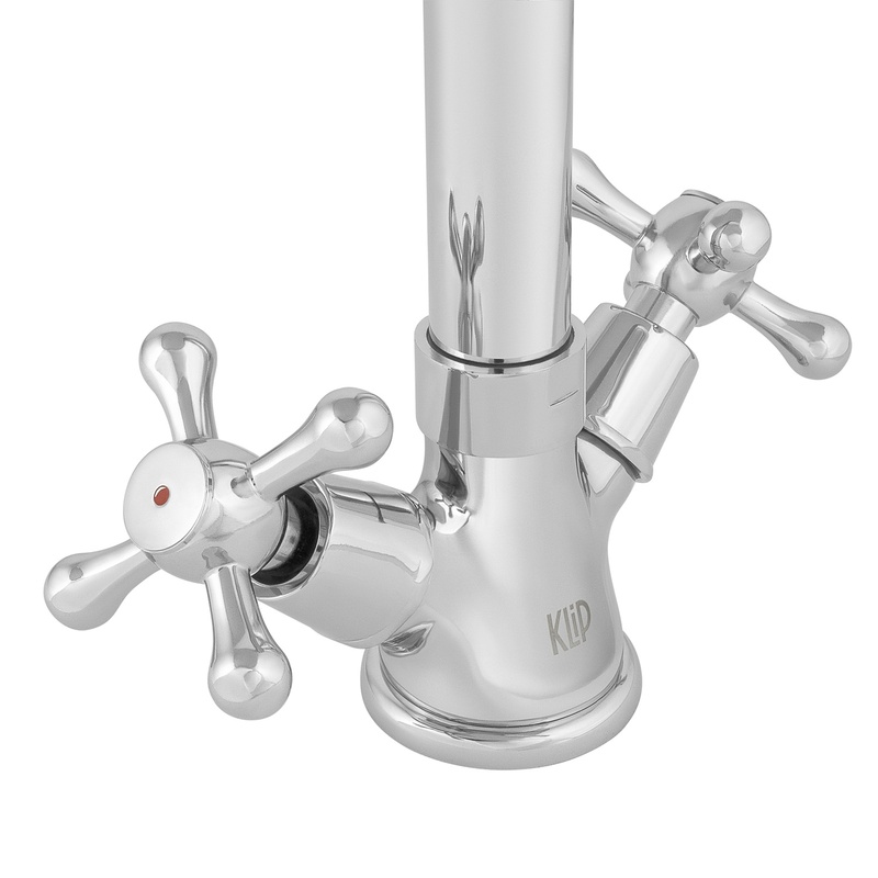 Смеситель для кухни Klip 1405-02, крестообразный маховик