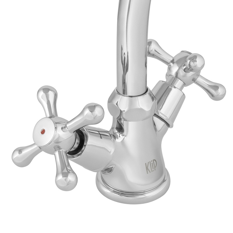 Смеситель для кухни Klip 1405-03, крестообразный маховик