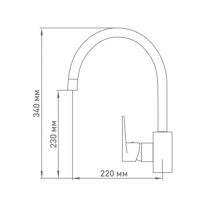 Смеситель для кухни Mix&Fix Flash 5105