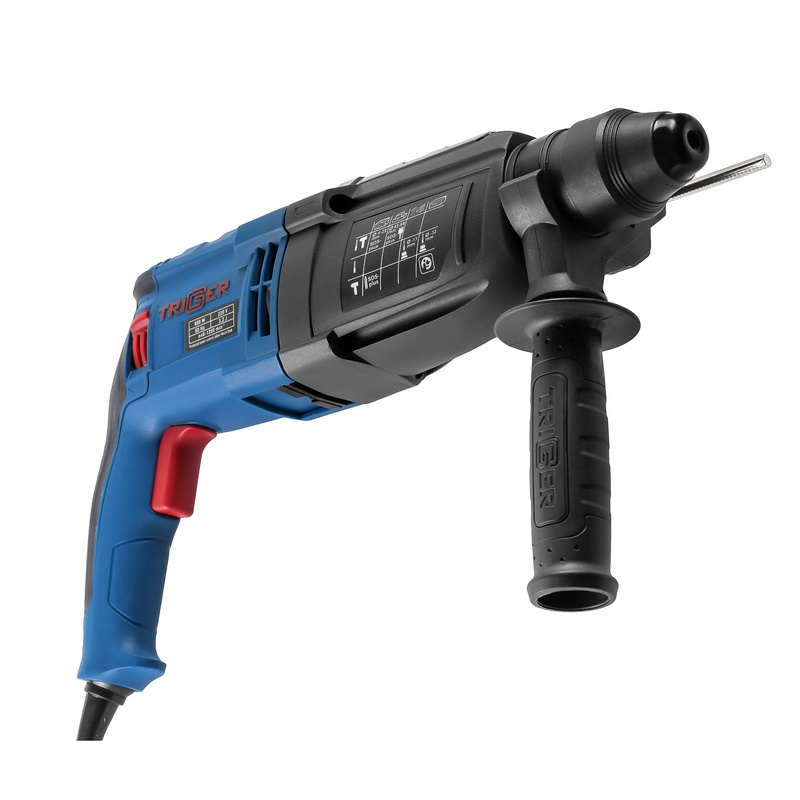 Перфоратор сетевой Trigger 20027, SDS-plus 28 мм 800 Вт 3 режима 3,2 Дж, L кабеля=4 м,кейс