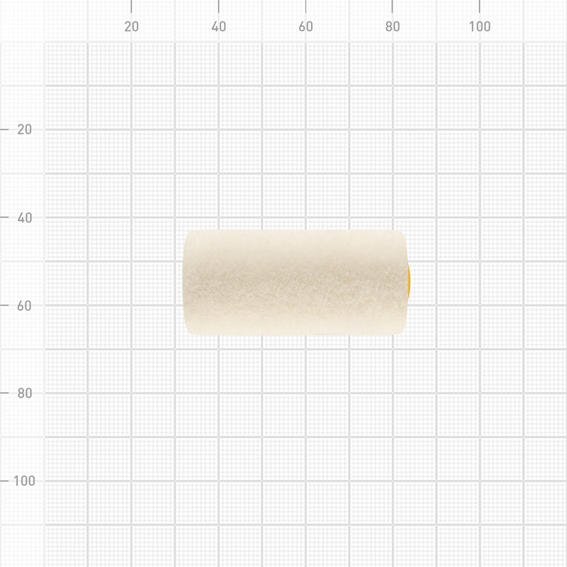 Мини-валик Biber 31571, велюр, ворс 4 мм, 50 мм (2 шт)