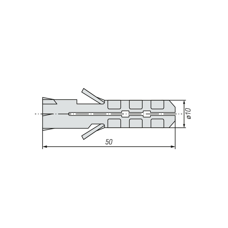 Дюбель PR 10х50 нейлон (50 шт)