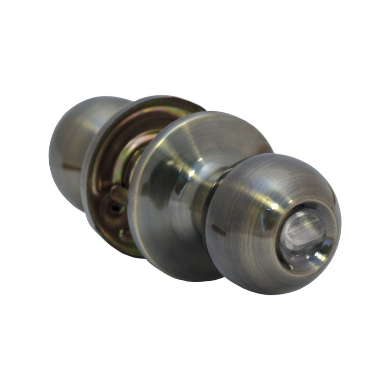 Защелка дверная SCHLOSS 42024 KL-01 с ручкой шар фиксатор бронза (30)