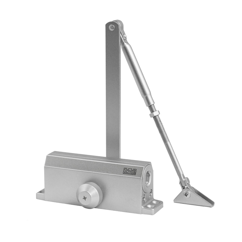 Доводчик SCHLOSS 61101 40-65 кг (макс 75 кг) серебро (10)