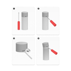 Эмаль аэрозольная Kudo KU-1030 универсальная медь (0,52 л)