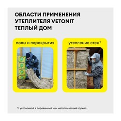 Плита Vetonit Теплый Дом 1170х610х50 мм, 14 шт