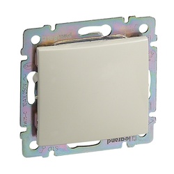 Переключатель с/у Valena 695602, 1 клавиша, б/инд, бежевый