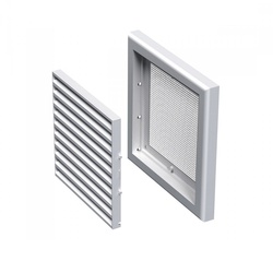 Решетка Vents 187х187 мм МВ120с, с москит. сеткой, пластик