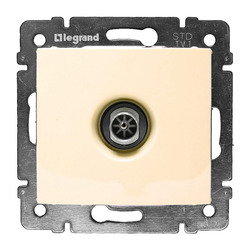 Розетка телевизионная TV с/у Valena 695618, 1 гнездо, бежевая