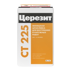 Шпаклевка фасадная финишная Церезит СТ 225 белая, 25 кг