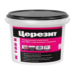 Клей для ПВХ, каучуковых и других покрытий Церезит K 188E (5 кг)