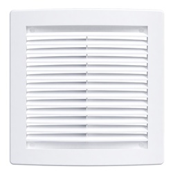 Решетка вентиляционная 375х375 мм, Э3737Н, с москит. сеткой, пластик
