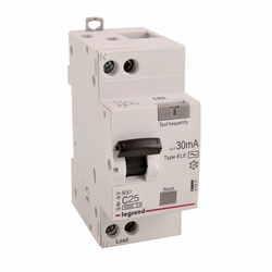 Автомат дифференциальный Legrand RX3 6 кА, С 25 А, 30 мА, тип АC, 1P+N