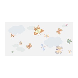 Декор настенный Kerabel Зоопарк Бабочки, 200х400х7,5 мм (пр-во БКСМ)