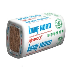 Утеплитель ТеплоKnauf Норд 033, 100х600х1250 мм, (6 шт.)