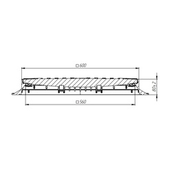 Люк пластиковый Стандартпарк 35487-20, 600х600 мм, черный